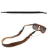 This is a Floto Sunglasses Strap eye wear retainer made from Italian full grain calfskin leather.  Black